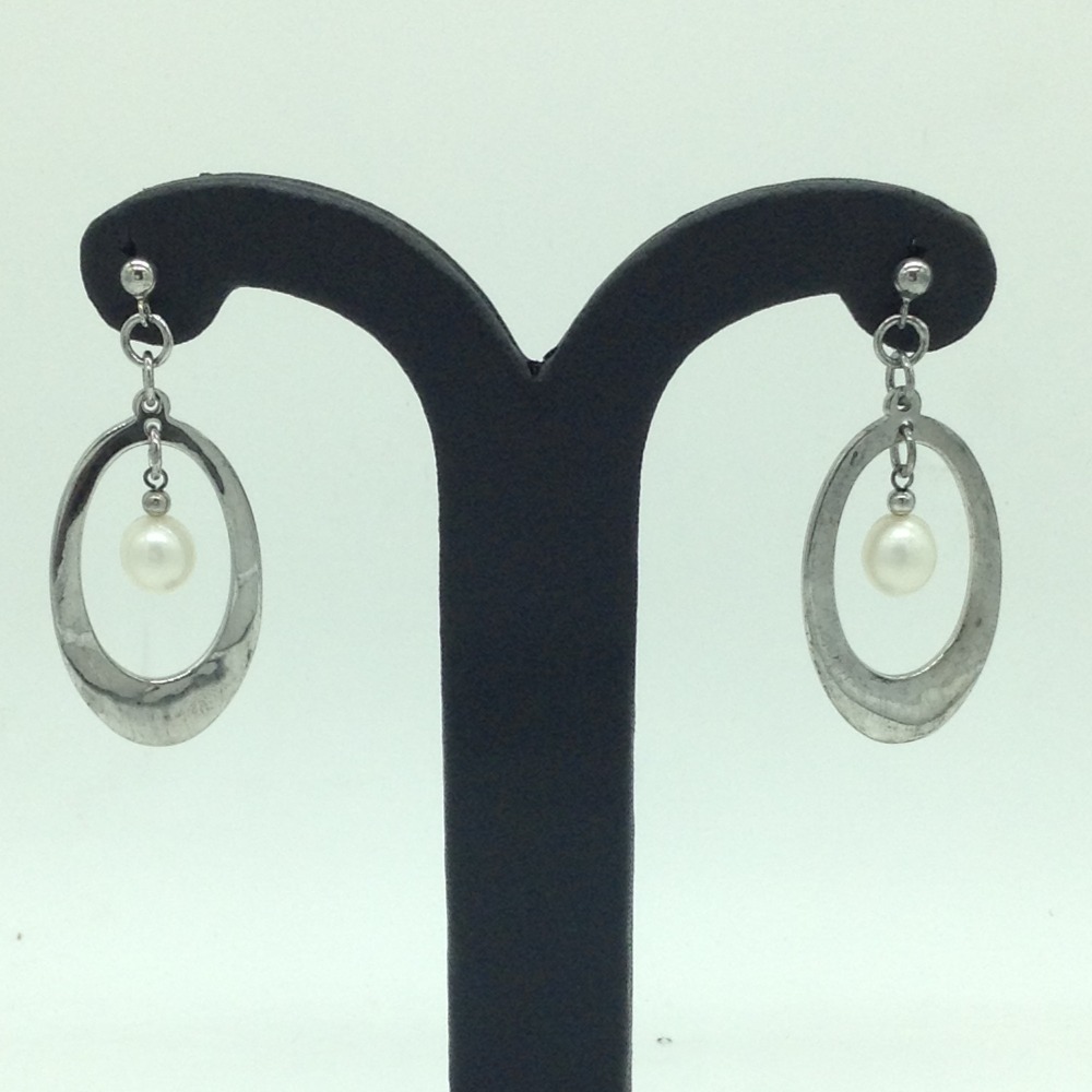Pearl Silver Ear Hangings JER0124