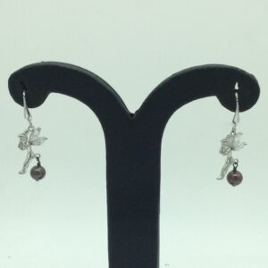 Pearl CZ Silver Ear Hangings JER0120