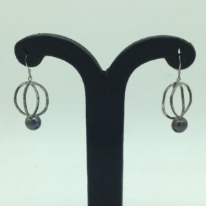 Pearl Silver Ear Hangings JER0106
