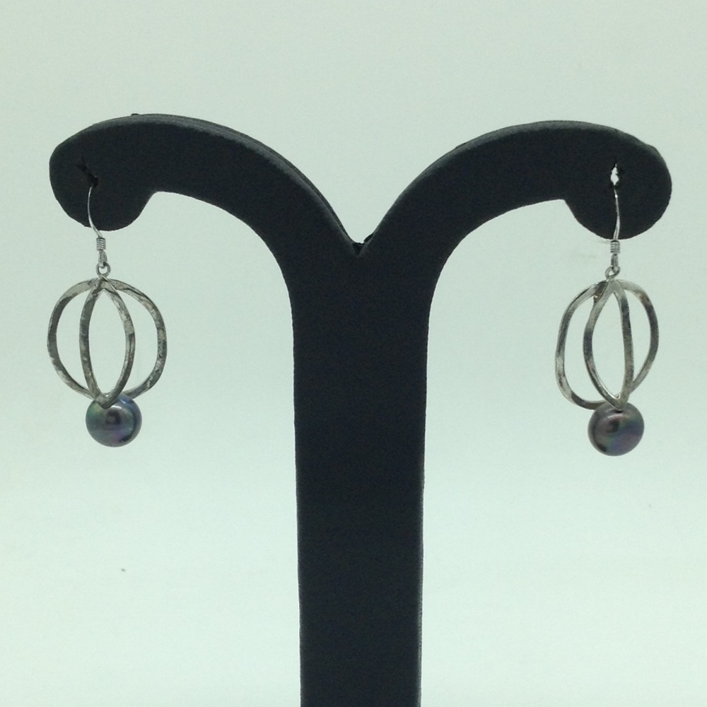 Pearl Silver Ear Hangings JER0106