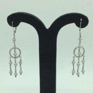 Pearl Silver Ear Hangings JER0101