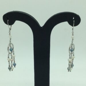 Pearl Silver Ear Hangings JER0094