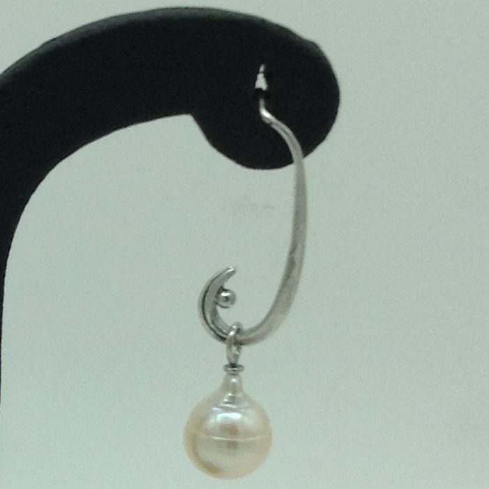 Pearl Silver Ear Hangings JER0088 - Image 3