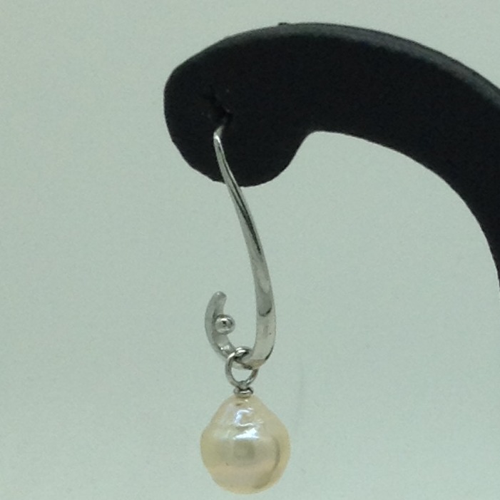 Pearl Silver Ear Hangings JER0088 - Image 2