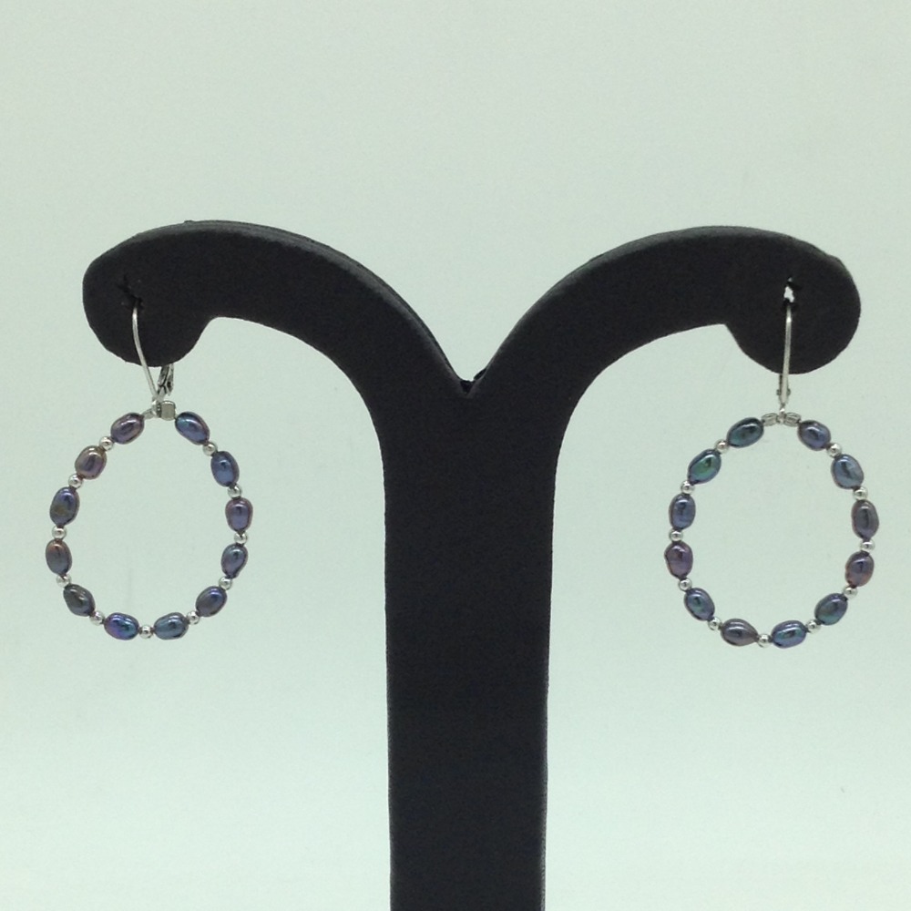 Pearl Silver Ear Hangings JER0086