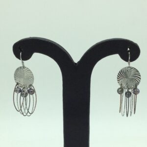 Pearl Silver Ear Hangings JER0085