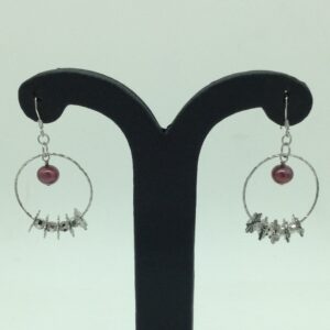 Pearl Silver Ear Hangings JER0082