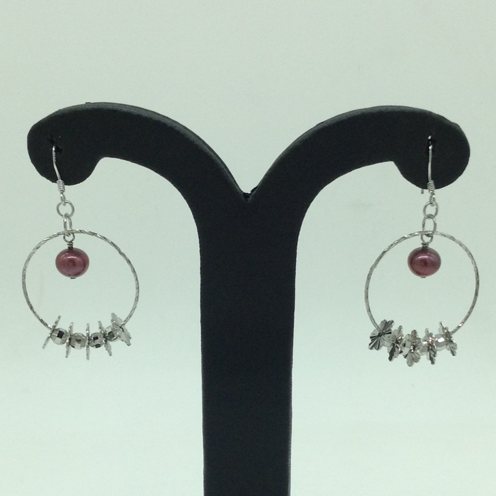 Pearl Silver Ear Hangings JER0082