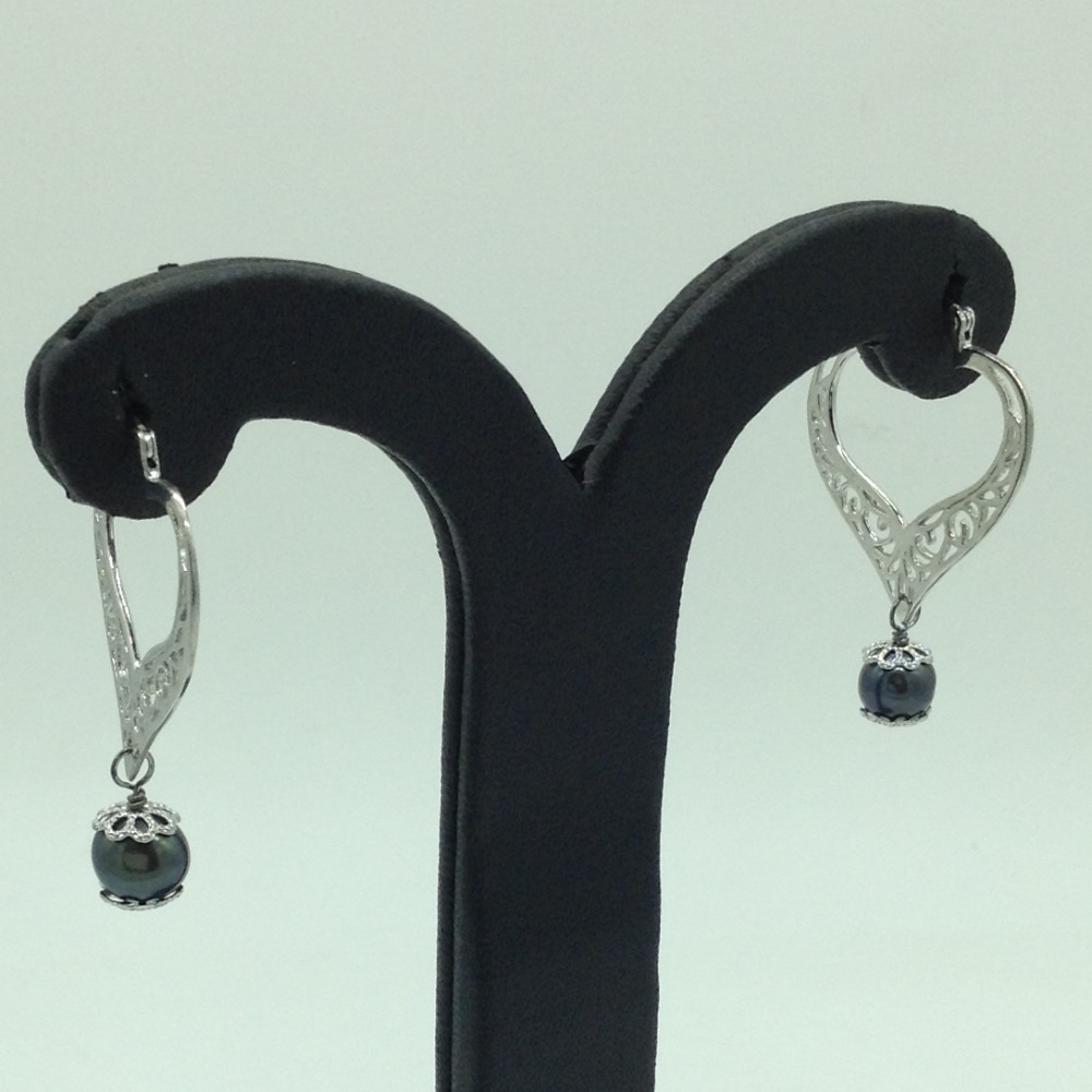 Pearl Silver Ear Hangings JER0081
