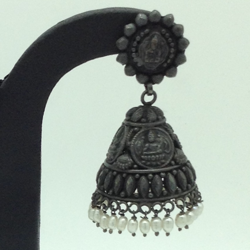 Silver ear jhumki jer0072 - Image 3