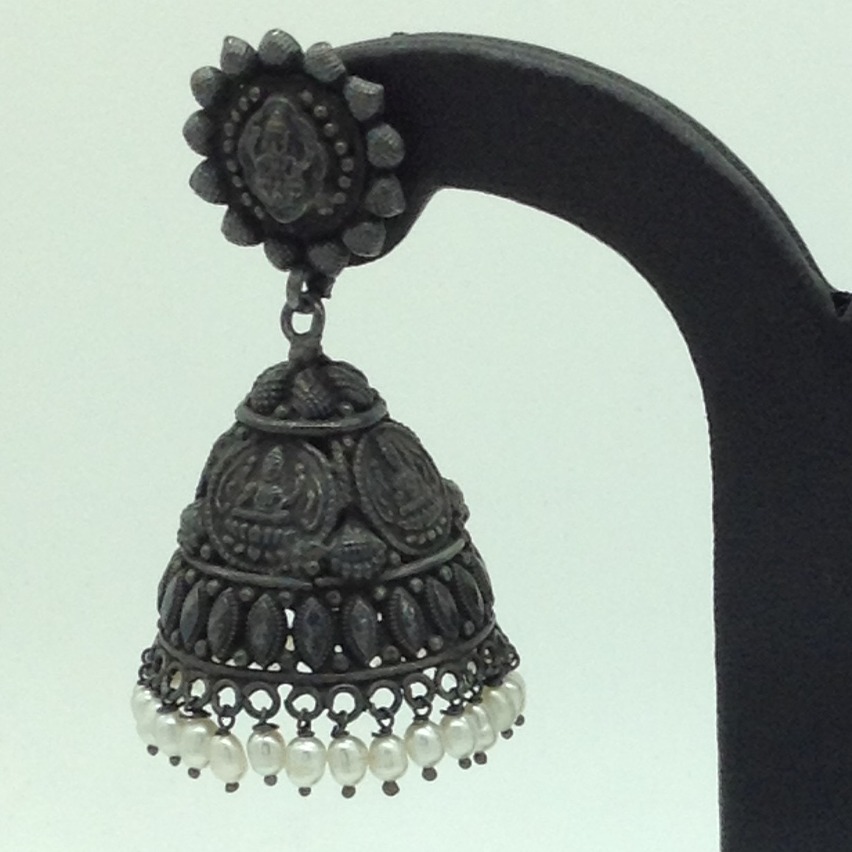 Silver ear jhumki jer0072 - Image 2