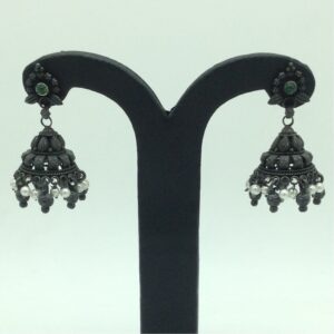 Silver ear jhumki jer0071