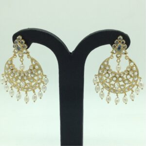 White CZ Stones Ear Chand Bali JER0043