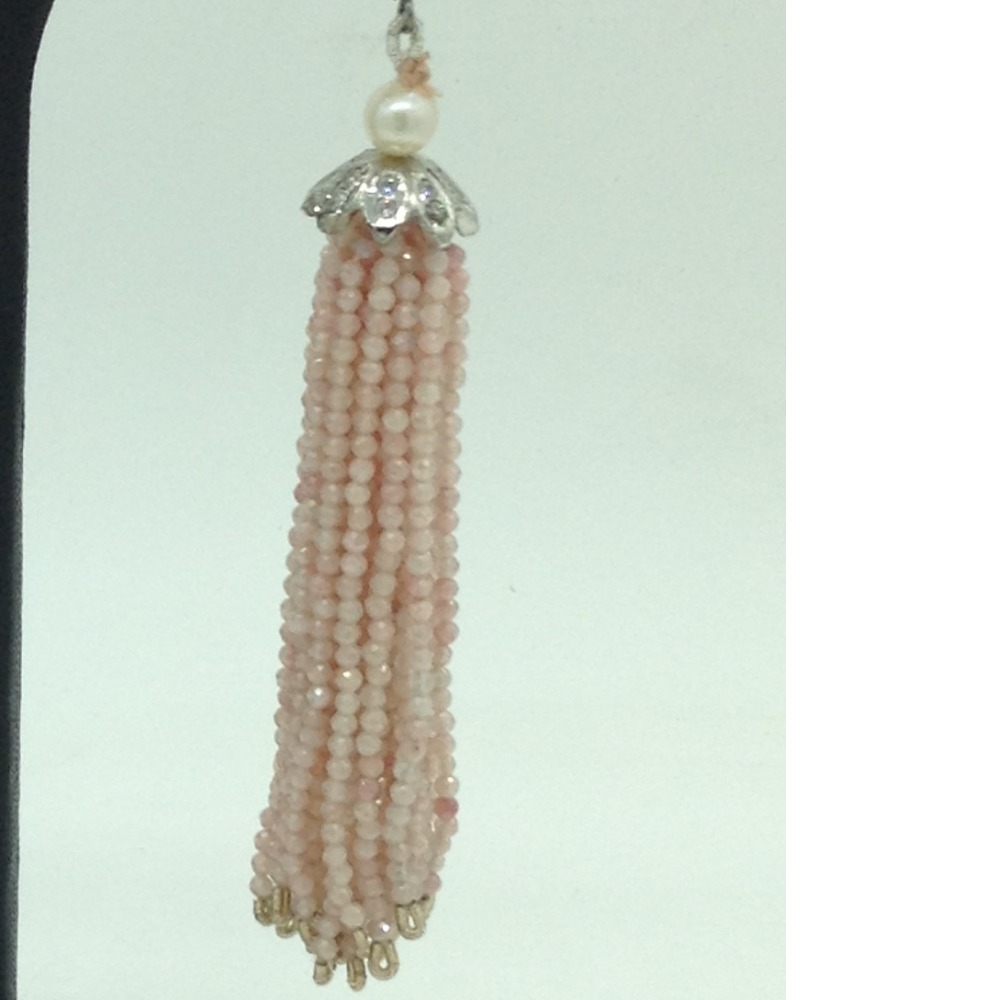 Pink Opal Stones Ear Chandelier Hangings JER0024 - Image 3