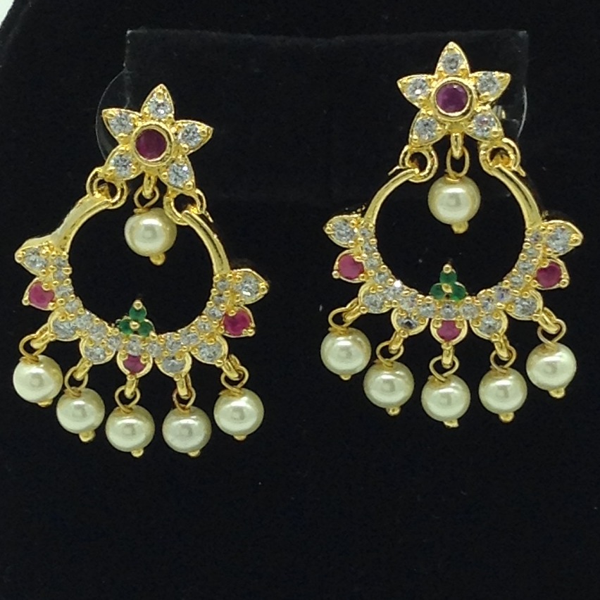 Multicolour CZ Stones Ear Baali JER0010