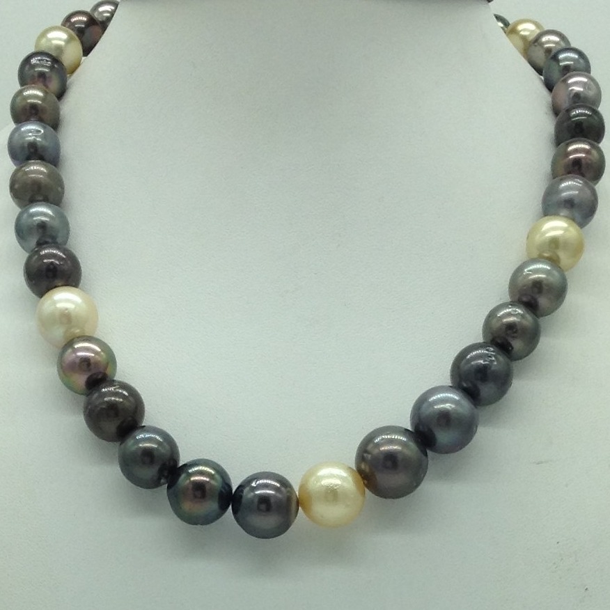 Muliticolour Round Tahitian South Sea Pearls Strand JPM0402