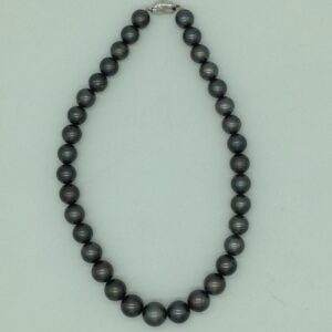 Grey Round Tahitian South Sea Pearls Strand JPM0400