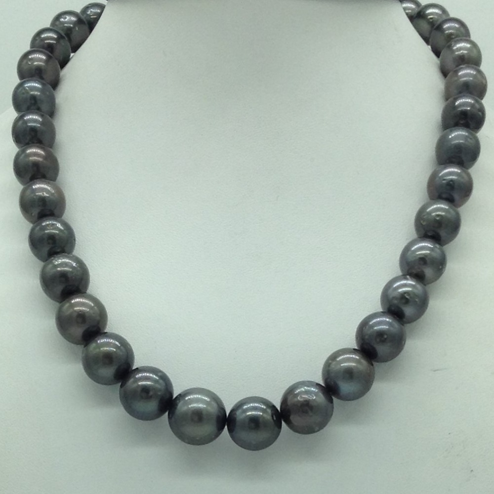 Grey Round Tahitian South Sea Pearls Strand JPM0400