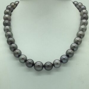 Brown Round Tahitian South Sea Pearls Strand JPM0398