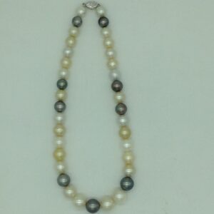 Multicolour Round South Sea Pearls Strand JPM0397