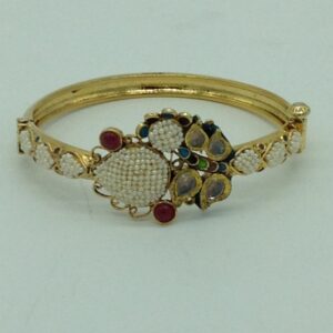 Freshwater White Khakha Seed Pearls Jali Bracelet JBG0283