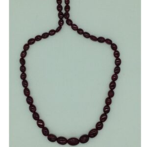 Natural Red Ruby Oval Aweja 1 Layers Necklace JSR0126