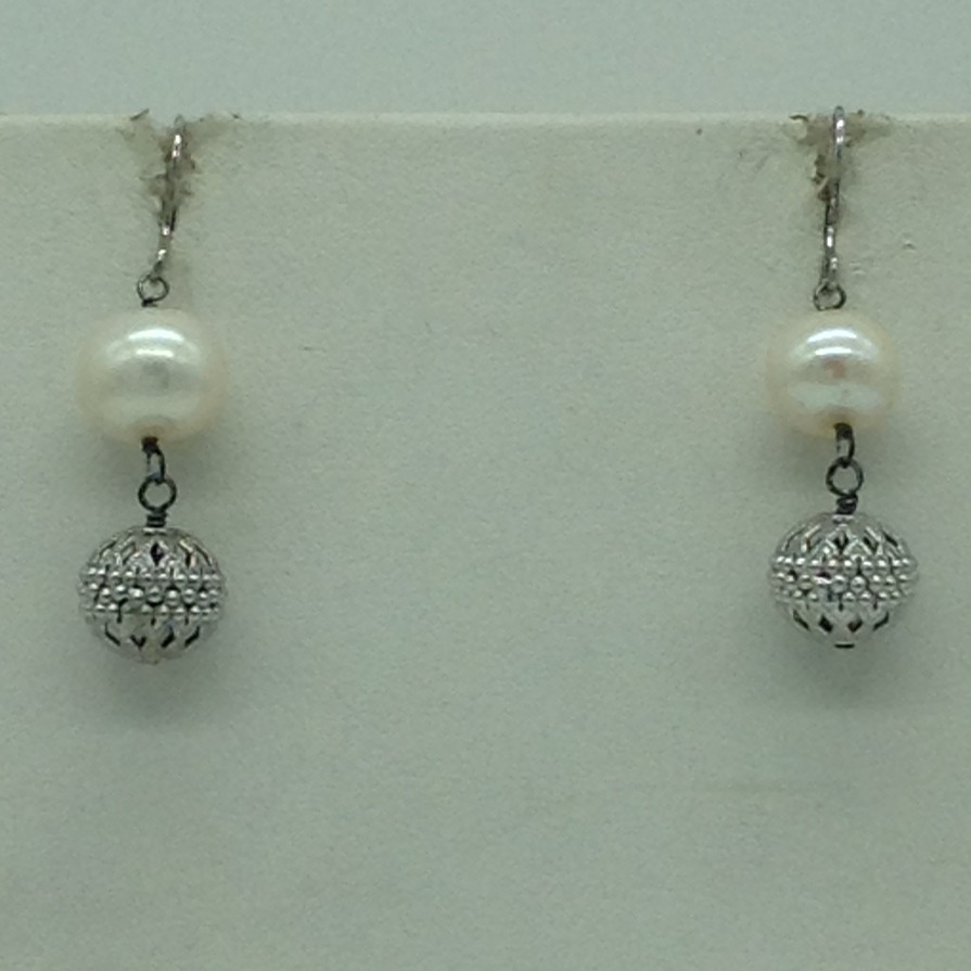 Freshwater pink pearls silver chain set jnc0078 - Image 3