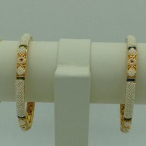 Freshwater White Khakha Seed Pearls Jali Bangles JBG0274