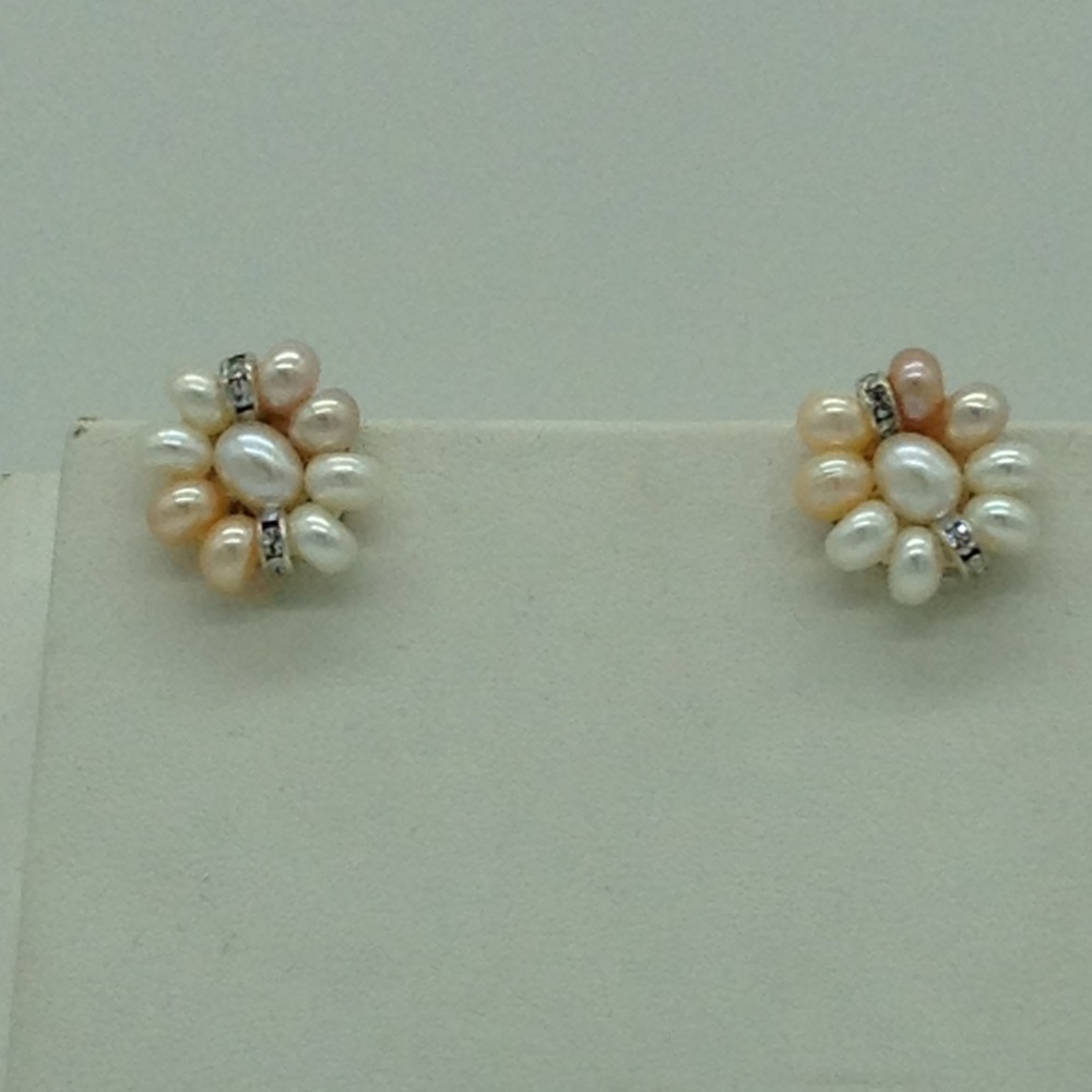 Freshwater Multicolour Flat Shaded 2 Lines Pearls Full Set JPP1081