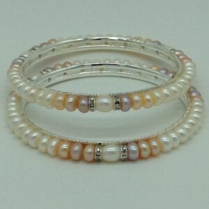 Freshwater Multicolour Flat Shaded 2 Lines Pearls Full Set JPP1081