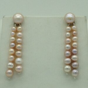 Freshwater Pink Round Graded 2 Lines Pearls Full Set JPP1080