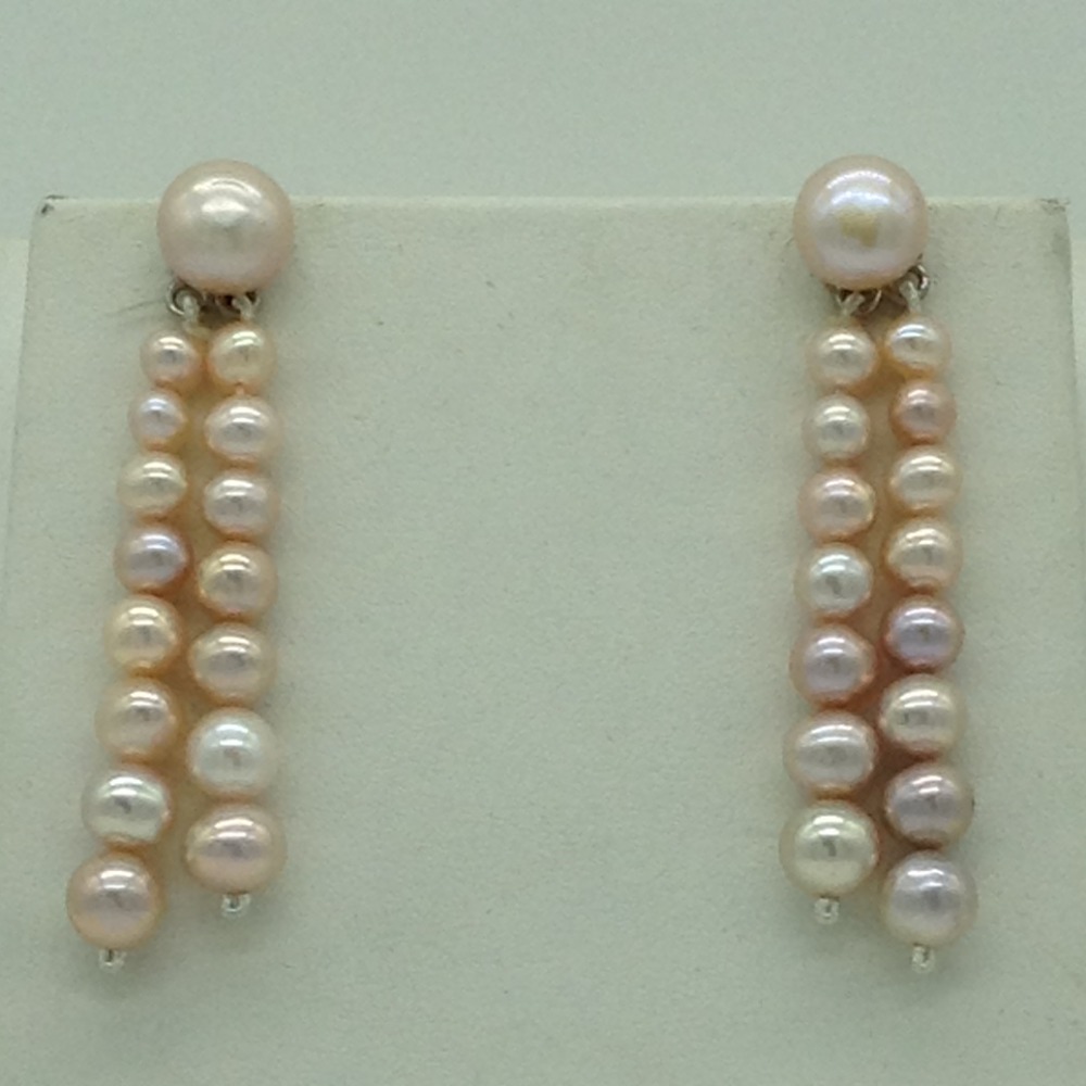 Freshwater Pink Round Graded 2 Lines Pearls Full Set JPP1080