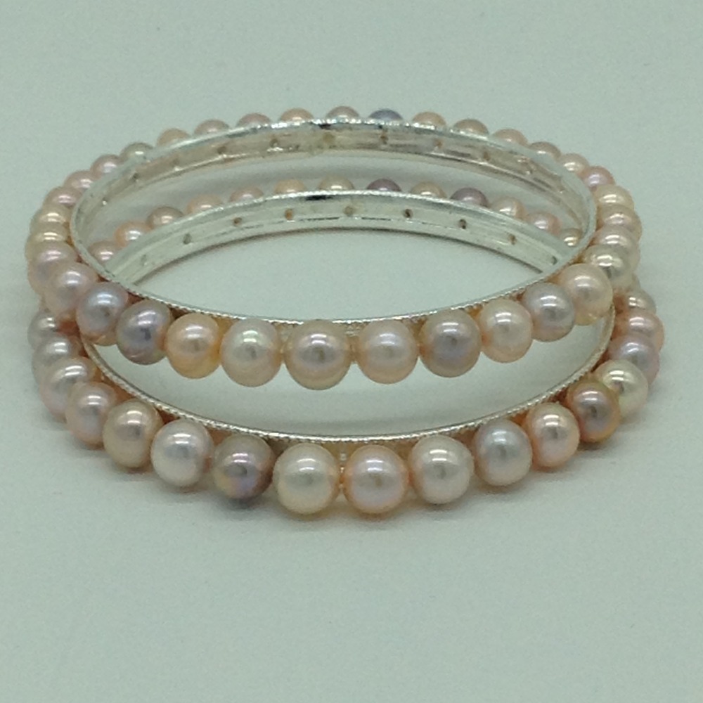 Freshwater Pink Round Graded 2 Lines Pearls Full Set JPP1080