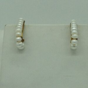 Freshwater White Flat Graded 2 Lines Pearls Full Set JPP1079