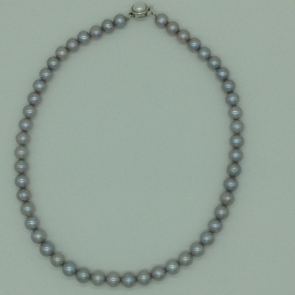 Freshwater Steel Grey Round 1 Lines Pearls Full Set JPP1071