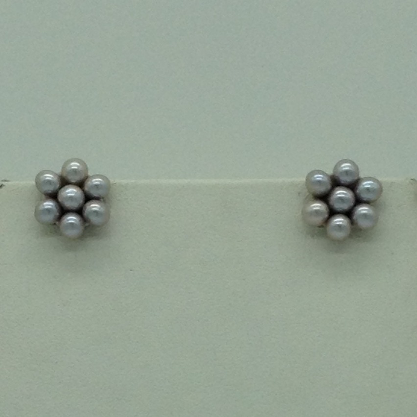 Freshwater Steel Grey Round 2 Lines Pearls Full Set JPP1068