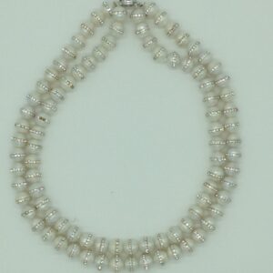 Freshwater White Jhilmil 2 Lines Pearls Full Set JPP1066