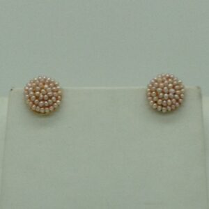Freshwater Pink Seed 5 Lines Pearls Twisted Full Set JPP1062