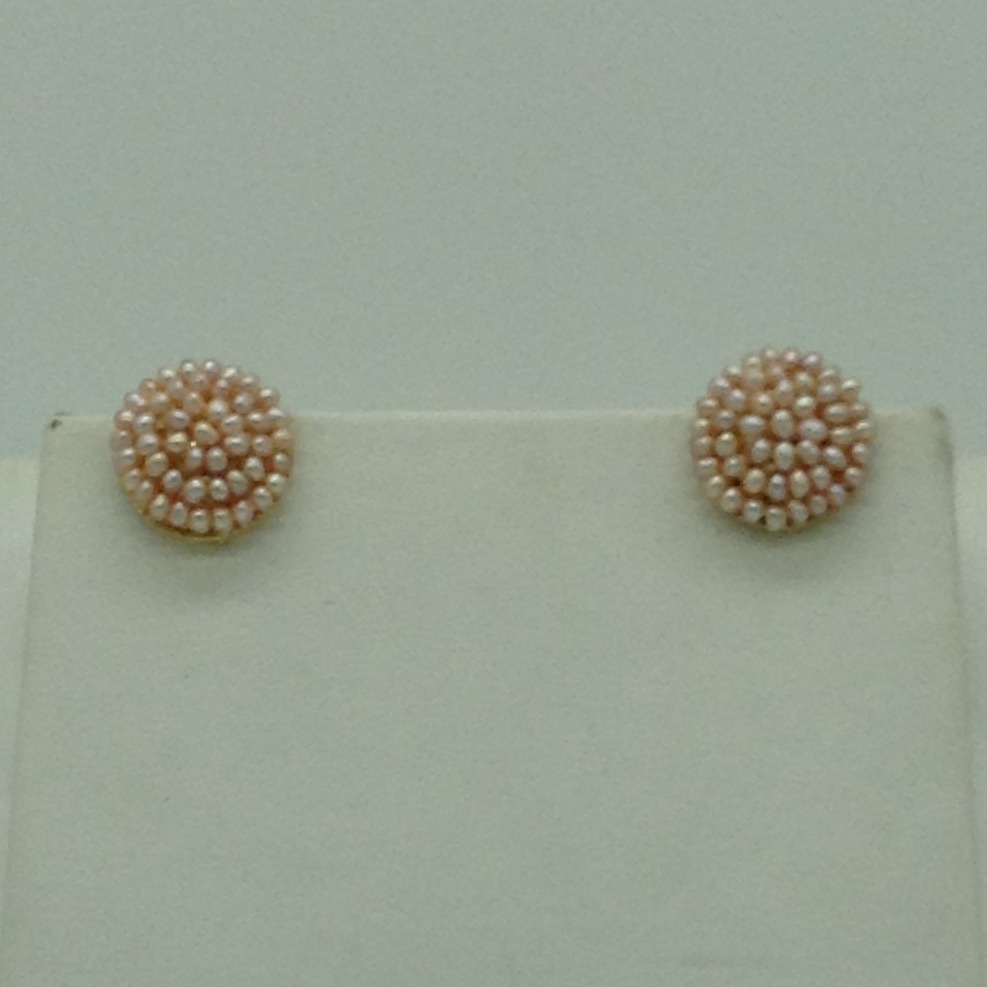 Freshwater Pink Seed 5 Lines Pearls Twisted Full Set JPP1062