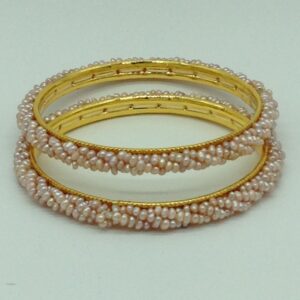 Freshwater Pink Seed 5 Lines Pearls Twisted Full Set JPP1062