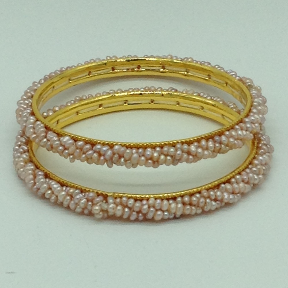 Freshwater Pink Seed 5 Lines Pearls Twisted Full Set JPP1062