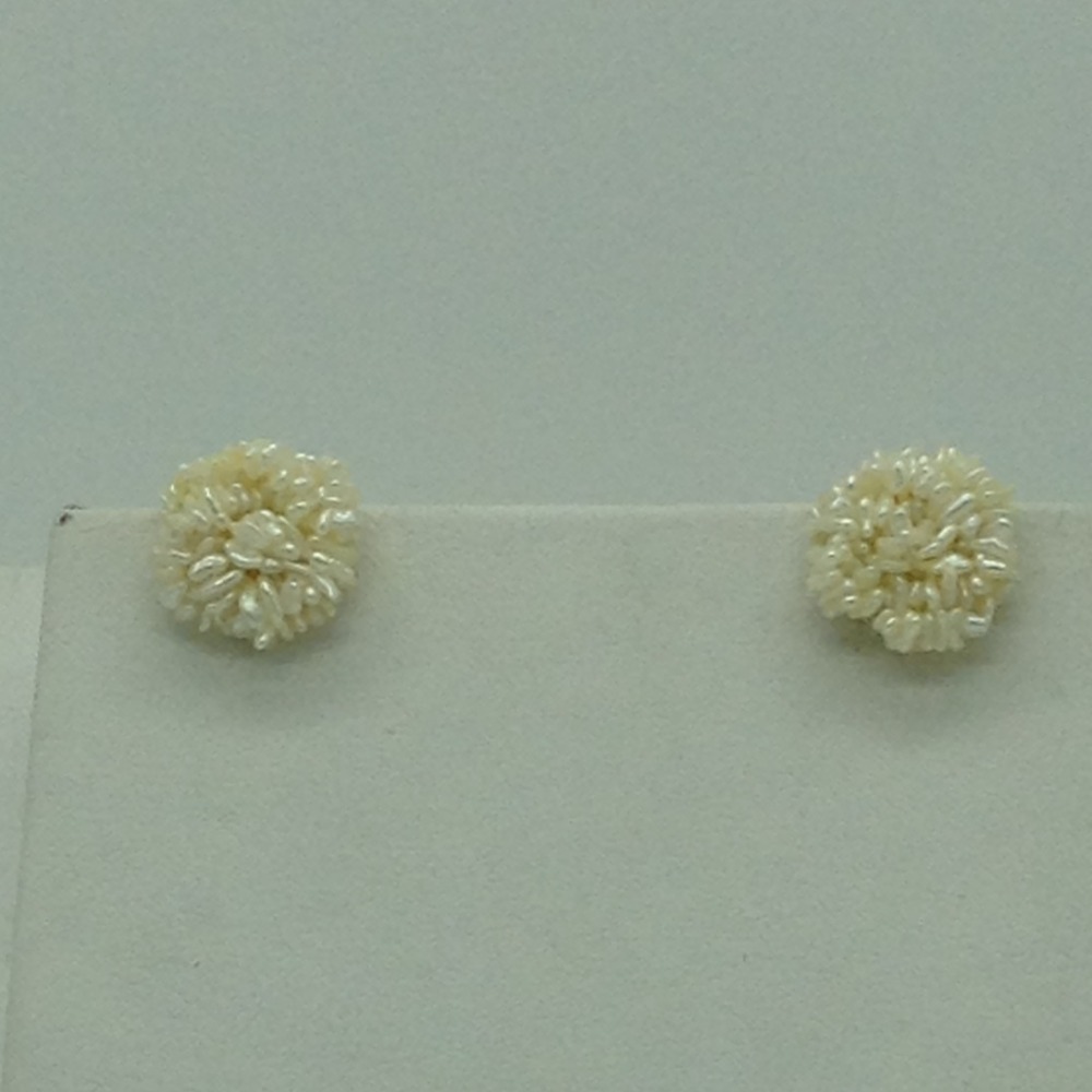 Seawater white kc flower 4 lines pearls twisted full set jpp1059