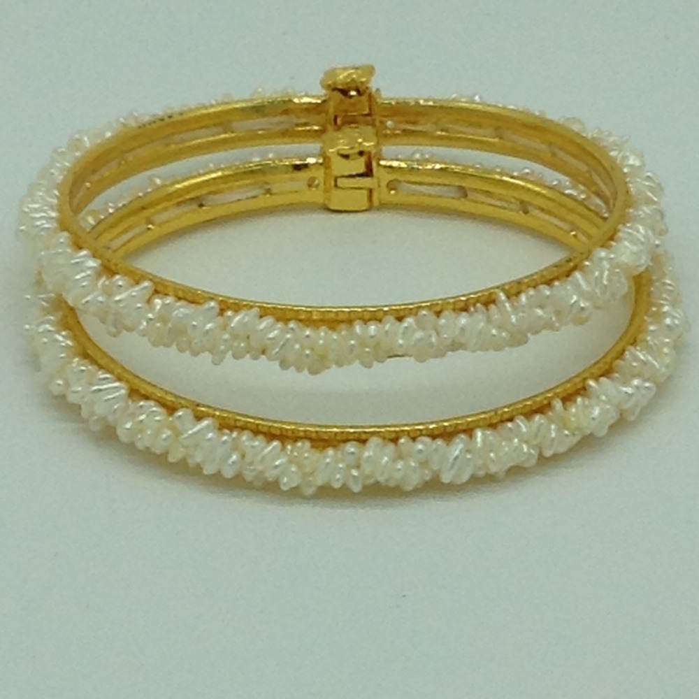 Seawater white kc flower 4 lines pearls twisted full set jpp1059