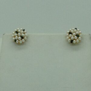 Freshwater White Flat 3 Lines Pearls Combination Full Set JPP1058