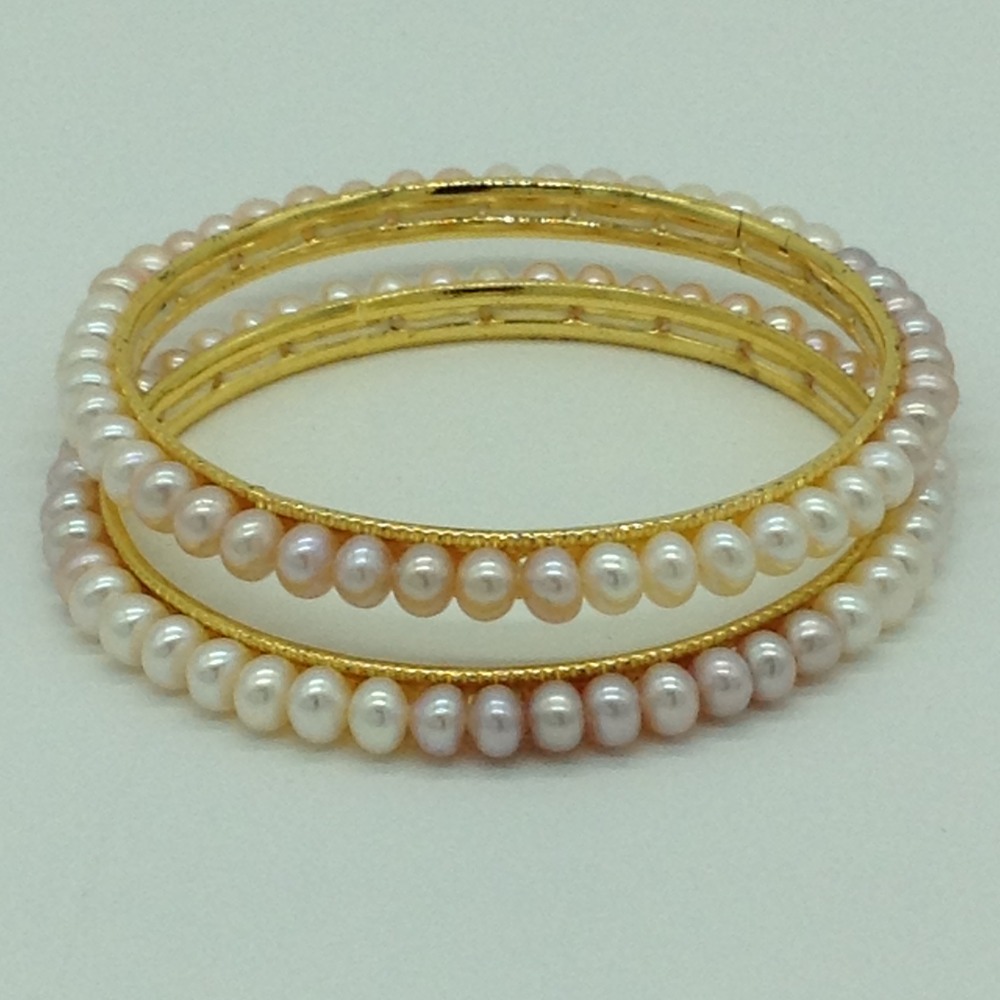 Freshwater Multicolour Flat Shaded 2 Lines Pearls Full Set JPP1057