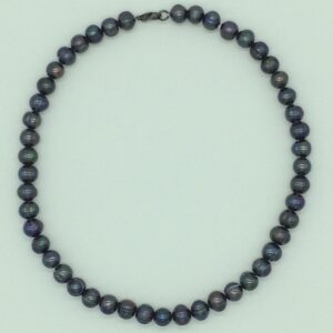 Freshwater Black Potato 1 Lines Pearls Full Set JPP1052