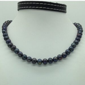 Freshwater Black Potato 1 Lines Pearls Full Set JPP1052