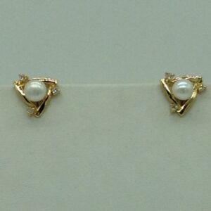 Freshwater White Round 2 Lines Pearls Full Set JPP1051