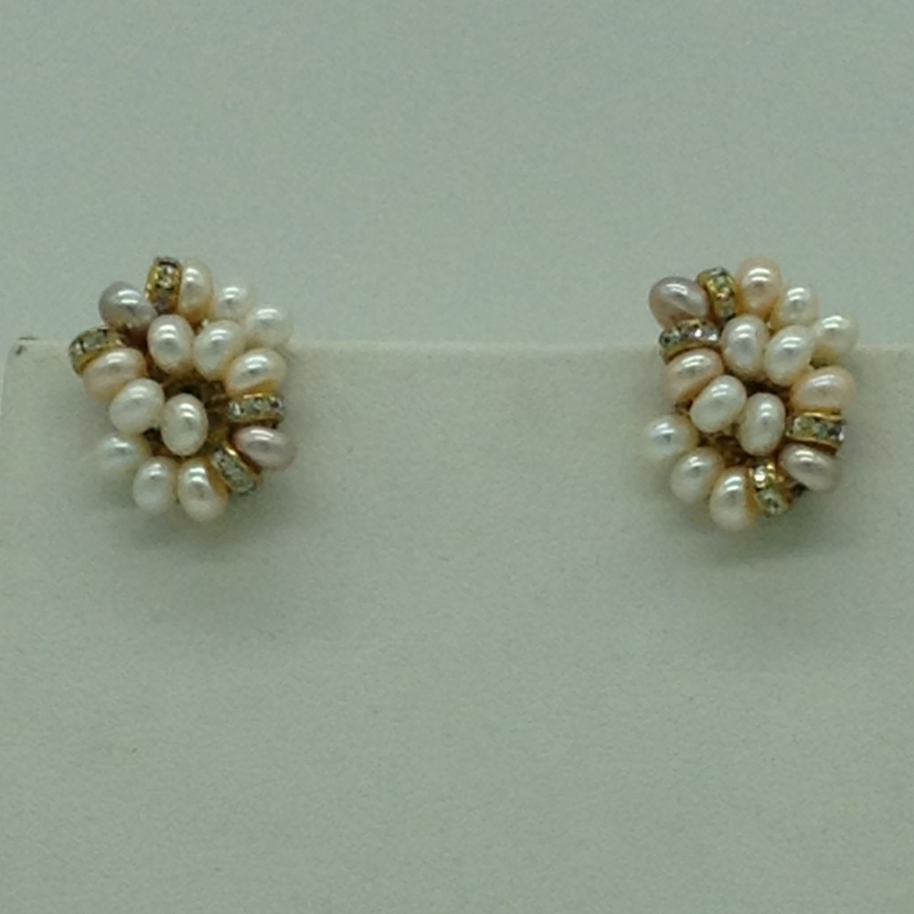 Freshwater Multicolour Flat Shaded 2 Lines Pearls Full Set JPP1048
