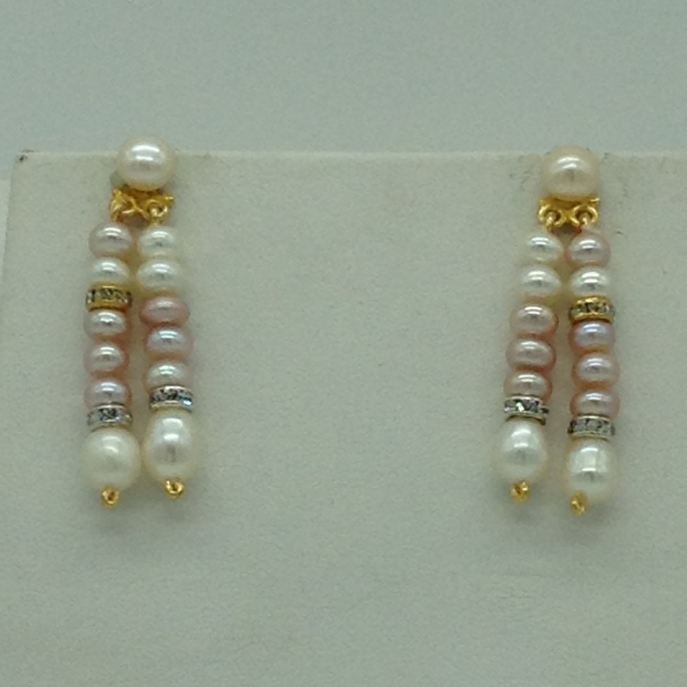 Freshwater Shaded Flat 2 Lines Pearls Set JPP1046